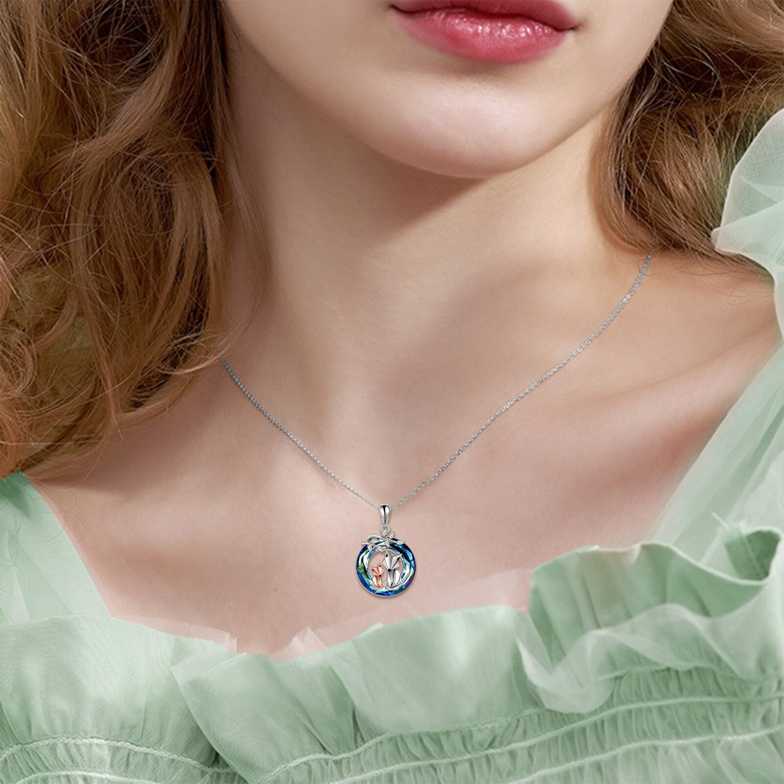 Fox Necklace 925 Sterling Silver Origami Fox Pendant Necklace